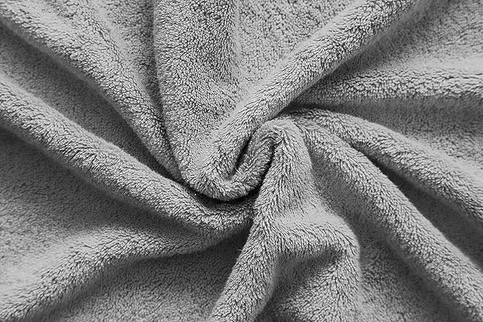 American Veteran Towel, Hand Towels for Bathroom Set of 4, 100% Cotton Turkish Hand Towel Sets Clearance Prime, Soft Hand Face Towels, Light Grey Hand Towels