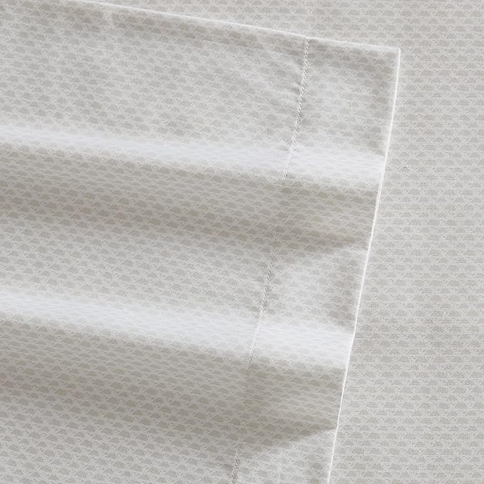 Vera Wang - Queen Sheet Set, Luxury Sateen Cotton Bedding, 800 Thread Count, Soft & Smooth Bedding Set (Lace Ivory, Queen)
