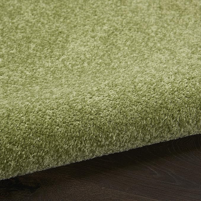 Nourison Home Essentials Indoor/Outdoor Green 6' x 9' Area Rug, Easy Cleaning, Non Shedding, Bed Room, Living Room, Dining Room, Backyard, Deck, Patio (6x9)