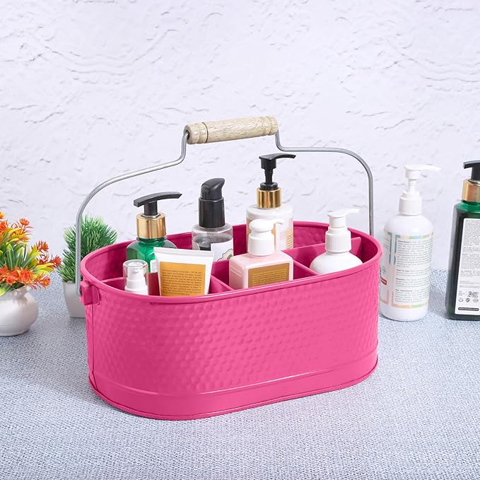 Alpha Living Home Silverware Organizer - Heavy Duty Metal Kitchen Drawer & Utensil Organizer, Drawer Organizer for Forks, Knives, Multipurpose Kitchen Organizers and Storage Solution (Pink)