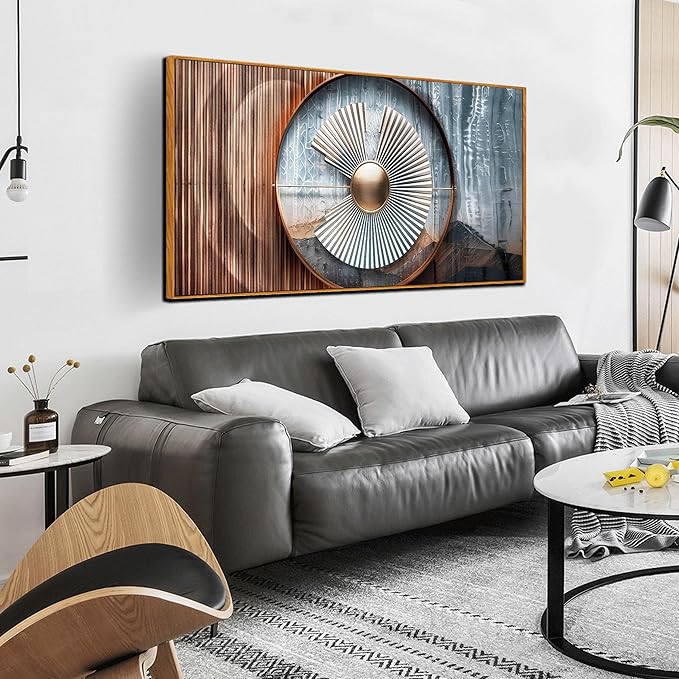 Minimalist Canvas Wall Art for Living Room Large Size - Abstract Art Wall Decor for Office - Wooden Framed Wall Art for Bedroom Size 29" x 59"