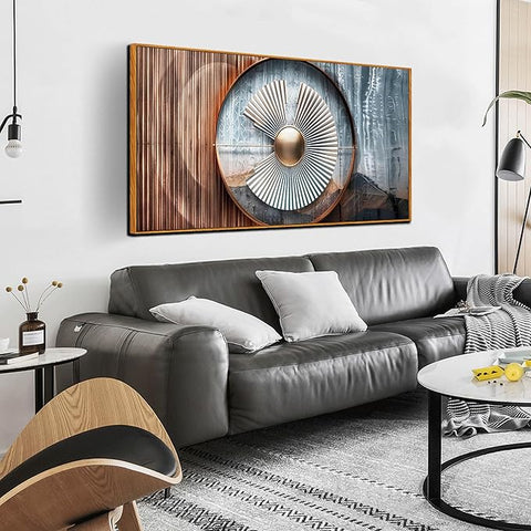 Minimalist Canvas Wall Art for Living Room Large Size - Abstract Art Wall Decor for Office - Wooden Framed Wall Art for Bedroom Size 29" x 59"