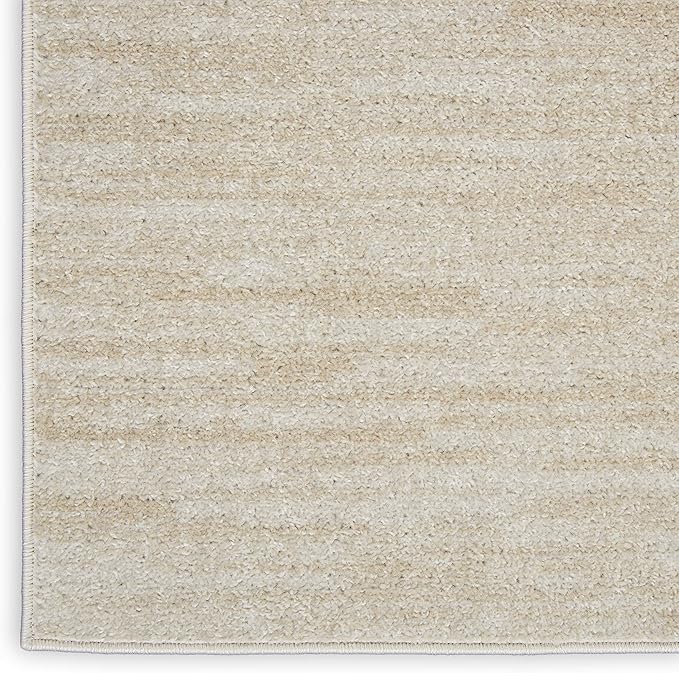 Nourison Home Essentials Solid Contemporary Ivory Beige 5' X 7' Area Rug , 5' X 7'