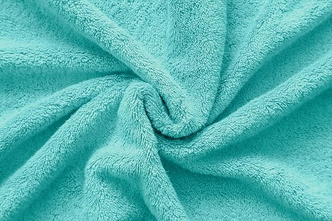 American Veteran Towel, Hand Towels for Bathroom Set of 4, 100% Cotton Turkish Hand Towel Sets Clearance Prime, Soft Drying Hand Face Towels, Turquoise Blue Hand Towels