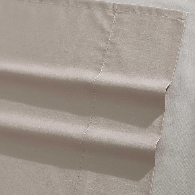 Vera Wang - Queen Sheet Set, Luxury Sateen Cotton Bedding, 800 Thread Count, Soft & Smooth Bedding Set (Beige, Queen)