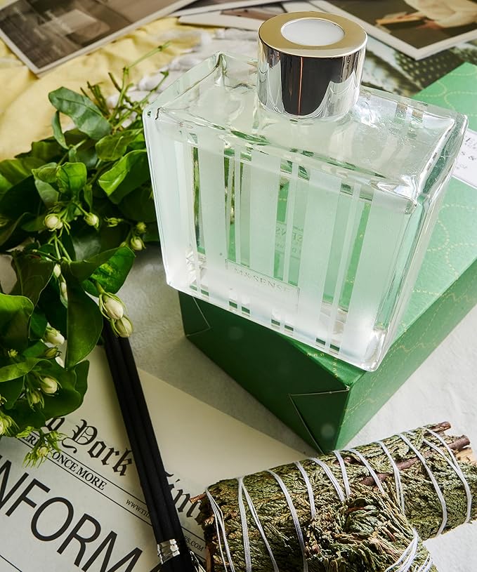 M&SENSE Eucalyptus Spearmint Reed Diffuser Set - 7.04 oz Eucalyptus Spearmint Non-Toxic Scent Diffusers for Home, Aromatherapy Diffuser Gift for Girlfriend