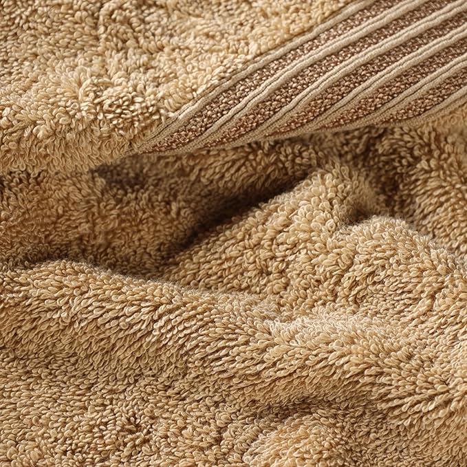 Superior Egyptian Cotton 2-Piece Bath Sheet Towel Set, Oversized Body Towels For Adults And Kids, Large Towel For Bath, Shower, Guest Bathroom, Spa, Gym, Resort, Essentials, Airbnb, Toast