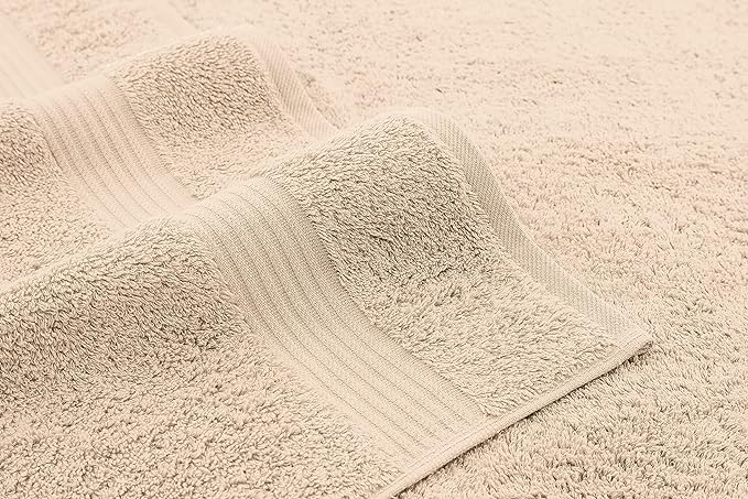 American Veteran Towel, Hand Towels for Bathroom Set of 4, 100% Cotton Turkish Hand Towel Sets Clearance Prime, Soft Drying Hand Face Towels, Beige Hand Towels