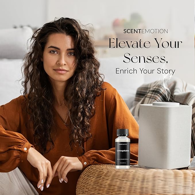 Unforgettable Essential Diffuser Oil, Opulent Resort-Style Aroma, Fragrance Oil for Ultrasonic & Waterless Diffusers, Notes of Bergamot, Jasmine & Ocean Notes | 4.05 fl oz, 120 mL
