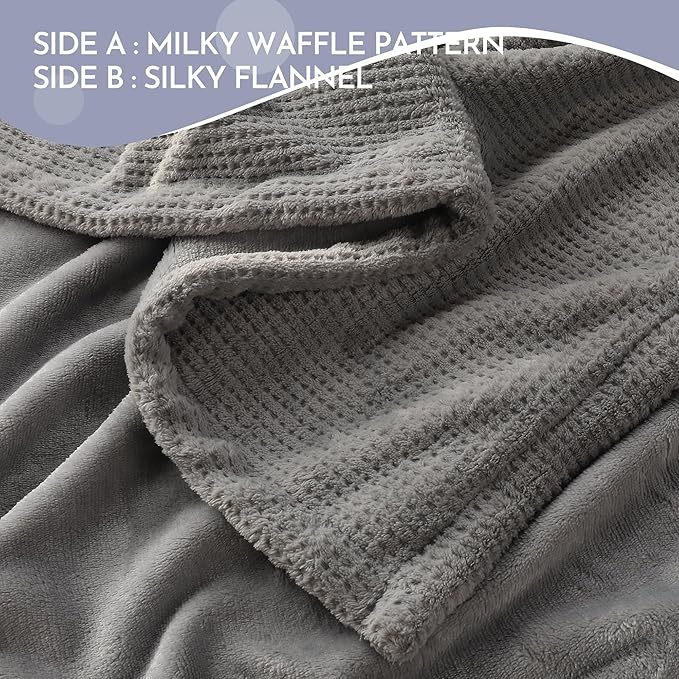 Electric Heated Blanket 72" x 84" Full Size Milk Fiber Heated Blanket, 4 Heating Levels & 10 Hours Auto-Off, Cozy and Warm - Grey