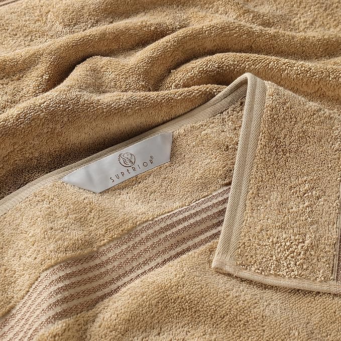 Superior Egyptian Cotton 2-Piece Bath Sheet Towel Set, Oversized Body Towels For Adults And Kids, Large Towel For Bath, Shower, Guest Bathroom, Spa, Gym, Resort, Essentials, Airbnb, Toast