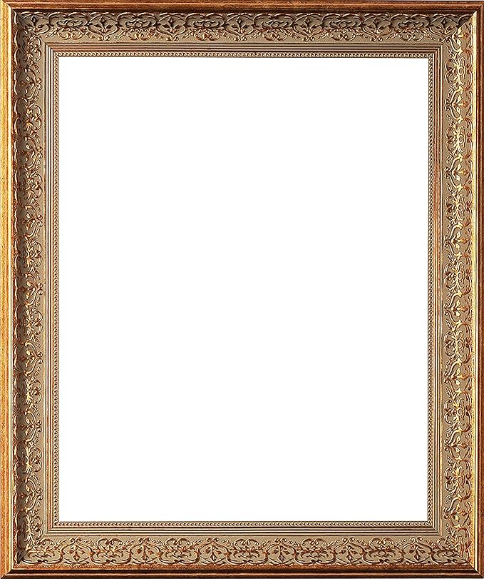 10 x 18 Frame 2-1/2" 10x18 Gold Frame.10x18 Poster Frame.10 x 18 Picture Frames for Wall Mounting.Large Ornate 18x10 Canvas Oil Painting Frames Gothic Vintage Antique Luxury 1556.Baroque Wood Alternative-Polystyrene for Photo,Diploma,Puzzle,TV