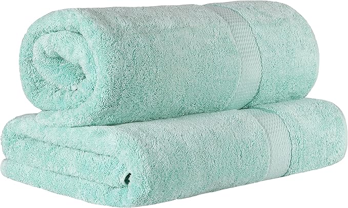 BLUENILEMILLS BNM 900 GSM Premium Quality Egyptian Cotton Bath Sheet Set, 2-Piece Highly Absorbent Sheets for Bathroom & Shower, Hotel & Spa Quality Lush, Durable Quick Dry