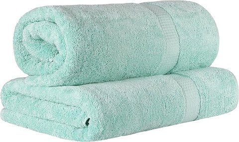 BLUENILEMILLS BNM 900 GSM Premium Quality Egyptian Cotton Bath Sheet Set, 2-Piece Highly Absorbent Sheets for Bathroom & Shower, Hotel & Spa Quality Lush, Durable Quick Dry