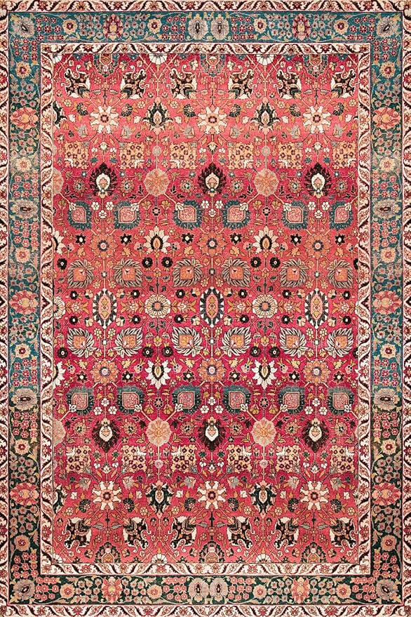 vivorug Runners for Hallways 2'x7', Non Slip Washable Rug, Carpet Runner for Kitchen Laundry Room Bedroom, Ultra Soft Rug Runner with Rubber Backing, Cherry Red/Spice