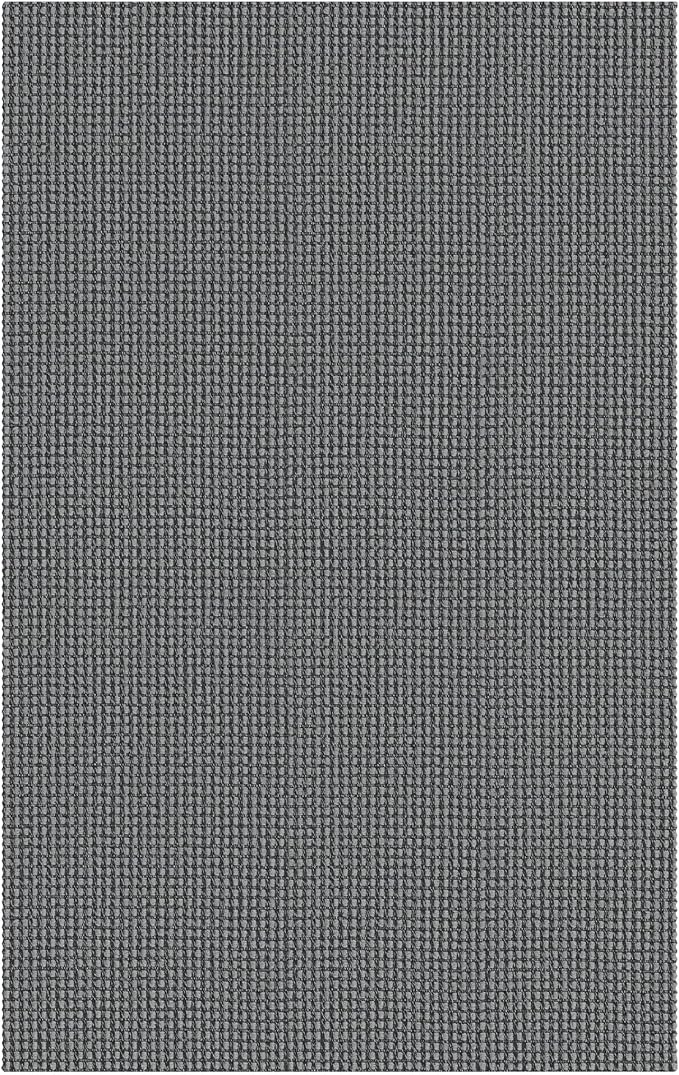 IOHOUZE Washable Area Rug 5x7 Non Slip Rubber Backed Rugs for Living Room, Dining Room Rugs Bedroom Rug, Woven Indoor Floor Carpet for Living Room Nursery, Dark Grey
