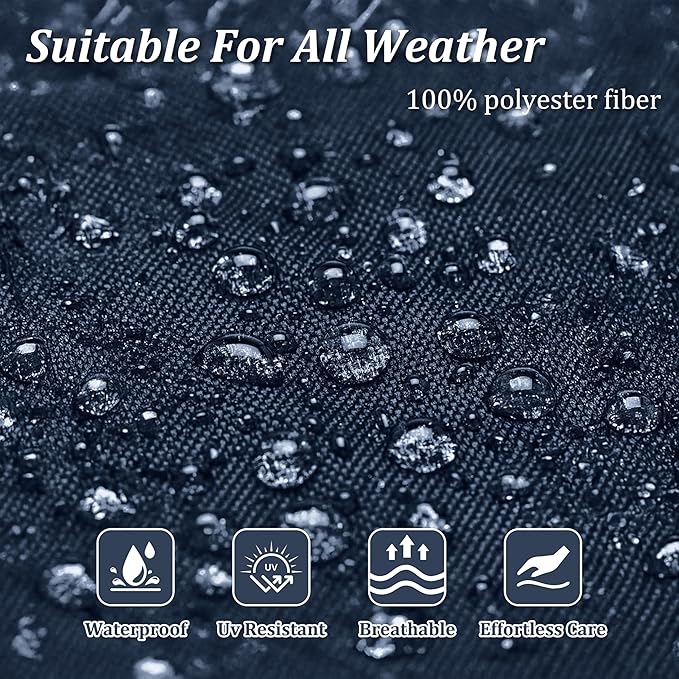14 Pcs Outdoor Cushion Slipcovers Outdoor Patio Cushion Covers Replacement Waterproof with Zipper for Outdoor Furniture, Patio Sofa Couch 3 Sizes, Covers Only