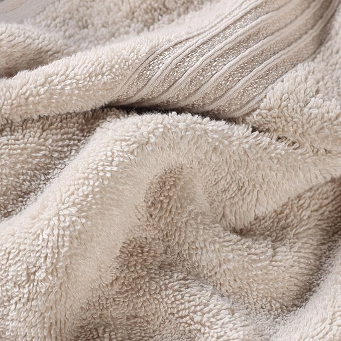 Superior Egyptian Cotton Hand Towel Set, Small Towels for Home Bathroom, Master, Guest Bath, Decor Essentials, Quick Dry, Absorbent, Kitchen, Spa, Hotel, Resort, Adult, Kids, Set of 8, Stone
