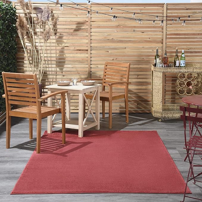 Nourison Home Essentials 5' x 7' Brick Red Outdoor Indoor/Outdoor Rug