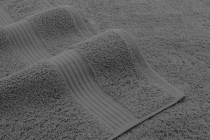 American Veteran Towel, Hand Towels for Bathroom Set of 4, 100% Cotton Turkish Hand Towel Sets Clearance Prime, Soft Hand Face Towels, Dark Gray Hand Towels