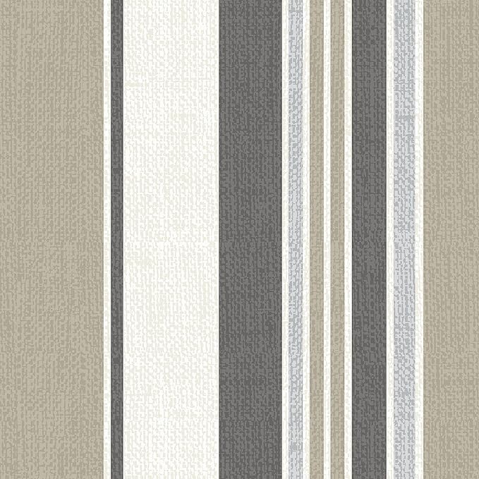 Arden earthFIBER Outdoor Deep Seat Cushion Set, 24 x 24, Rain-Proof, Fade Resistant, Deep Seat Bottom and Back Cushion for Chair, Sofa Taupe Grey Boardwalk Stripe