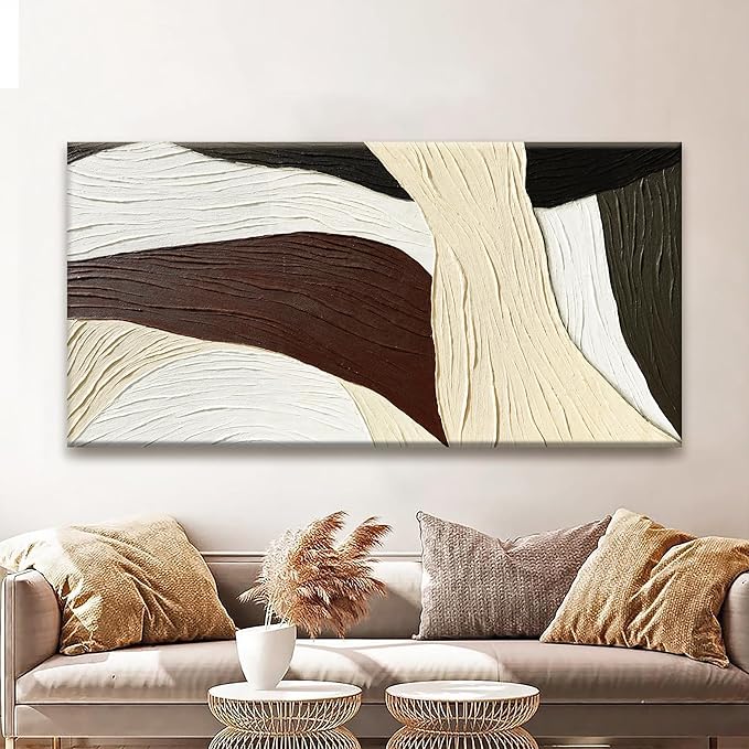 Tsomzxng Multicolor Wall Art Large Abstract Wall Art Geometric Line Block Canvas Art Wall Decor Painting Artwork Canvas Simple Picture Decorations For Living Room Bedroom Office Home Artwork 29"X 58"