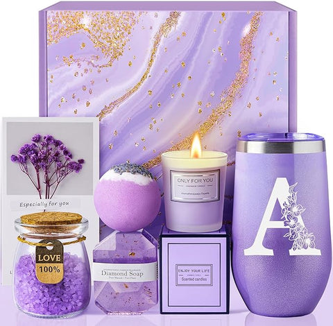 Monogrammed Gifts for Women, Mom, Friends Female, Sister, Her, Girlfriend, Wife, Teacher, Nurse - Valentines Day, Mothers Day, Christmas, Birthday Gifts for Women (A)