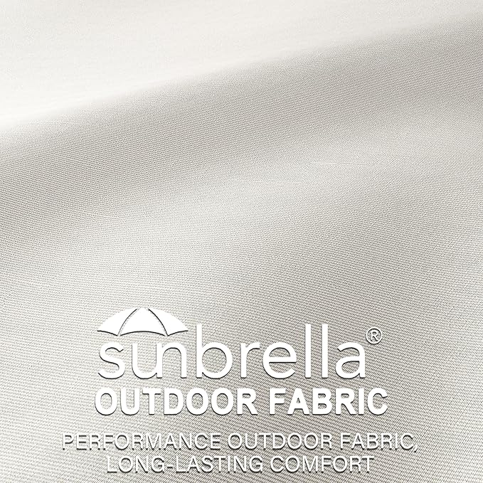 UIXE Outdoor Deep Seat Cushion Set with Slipcovers, Patio Furniture Cushions & Back Pillow, Water-Resistant Outdoor Cushion Cover Backyard Sectional Sofa Cushions for Bistro Chair - Beige