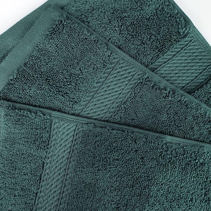 BLUENILEMILLS Premium Towel Collection, Egyptian Cotton Towels for Shower and Bathroom 2-Piece Bath Sheet Set, 34" x 68", Teal by Blue Nile Mills