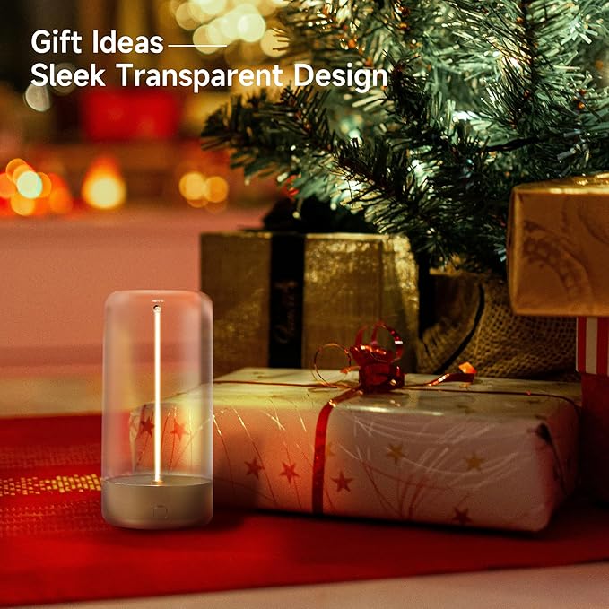 Mini Minimalist Table Lamp Cordless LED Desk Lamp Rechargeable Modern Night Lights Portable Nightstand Lamps Unique Ambient Light Mood Lighting for Bedroom, Beside, Nursery (Golden)
