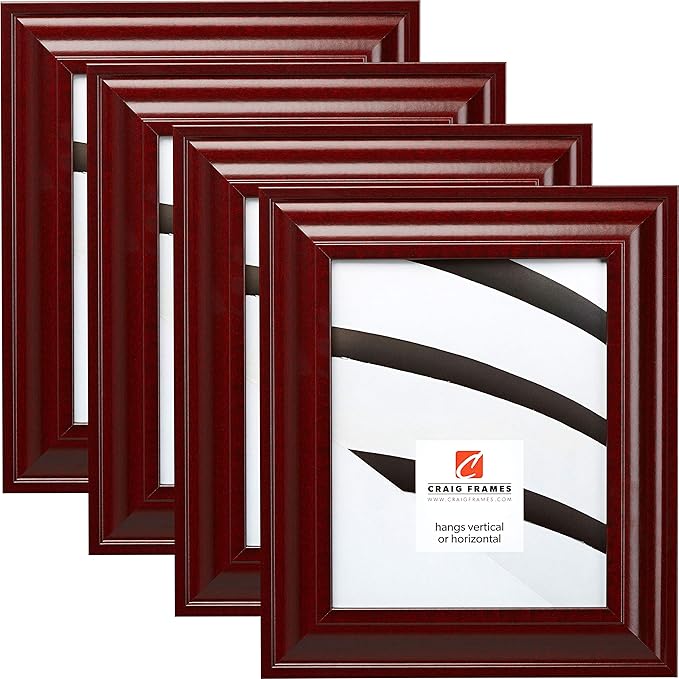 Craig Frames 76039 16 x 24 Inch Picture Frame, Contemporary Red, Set of 4