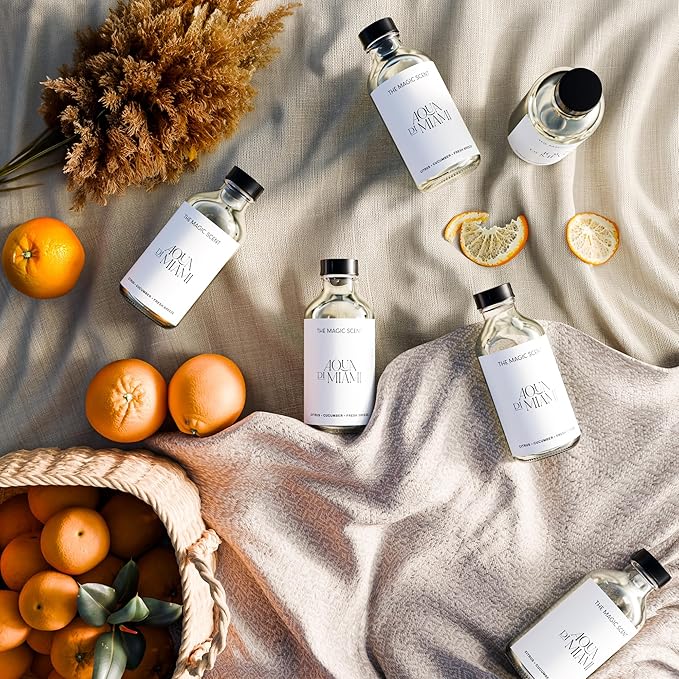 Aqua di Miami Diffuser Oil - Hotel & Home Luxury Scents - Diffuser Oil Scents for Home Designed for Use in All Diffusers - 4 fl oz, 120 mL