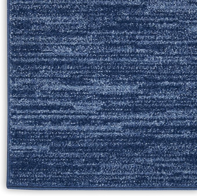 Nourison Home Essentials 8' x 10' Navy Blue Fabric Outdoor Area Rug (8' x 10')