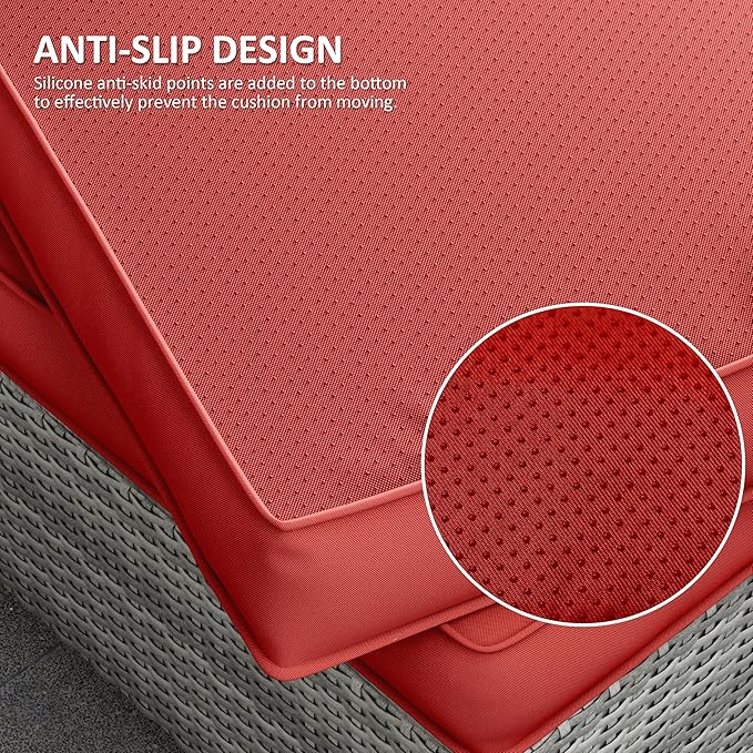 14 Pcs Outdoor Cushion Covers Patio Cushion Slipcovers Replacement Splash Proof with Zipper for Outdoor Furniture, Patio Sofa Couch 3 Sizes, Covers Only