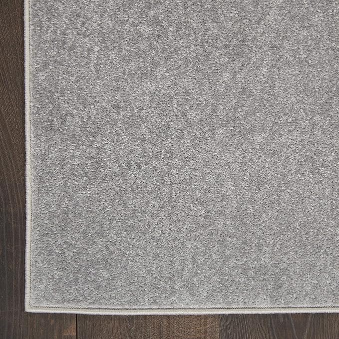 Nourison Home Essentials 5' x 8' Silver Gray Fabric Outdoor Area Rug (5' x 8')