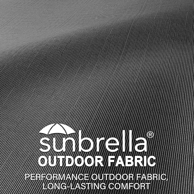 UIXE Outdoor Deep Seat Cushion Set with Slipcovers, Patio Furniture Cushions & Back Pillow, Sectional Sofa Bistro Chair Cushion - Gray, Set of 4