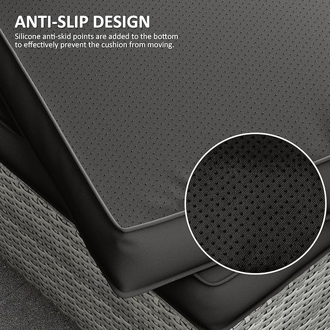 14 Pcs Outdoor Cushion Covers Patio Cushion Slipcovers Replacement Splash Proof with Zipper for Outdoor Furniture, Patio Sofa Couch 3 Sizes, Covers Only