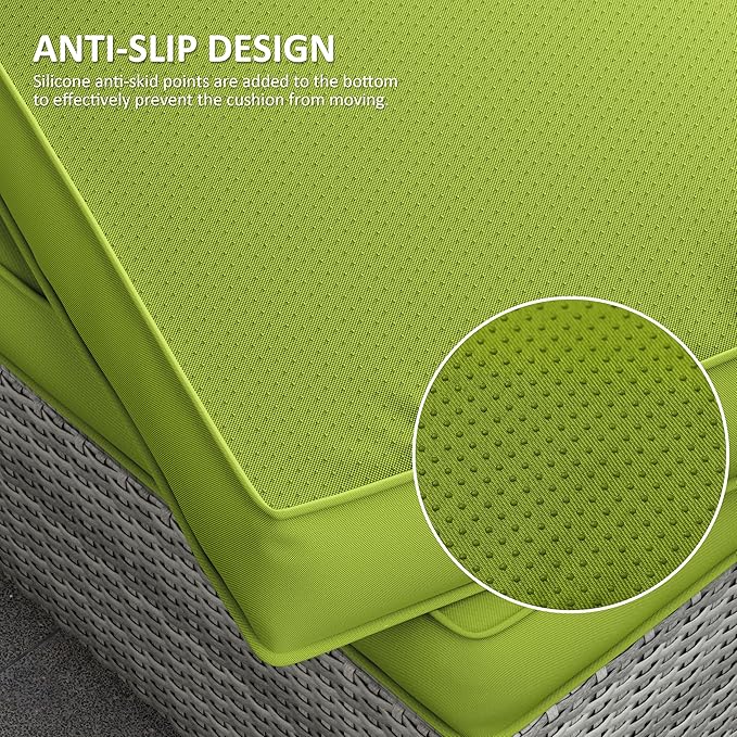 14 Pcs Outdoor Cushion Covers Patio Cushion Slipcovers Replacement Splash Proof with Zipper for Outdoor Furniture, Patio Sofa Couch 3 Sizes, Covers Only