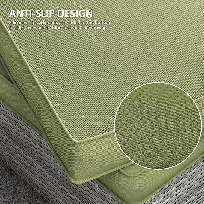 14 Pcs Outdoor Cushion Covers Patio Cushion Slipcovers Replacement Splash Proof with Zipper for Outdoor Furniture, Patio Sofa Couch 3 Sizes, Covers Only
