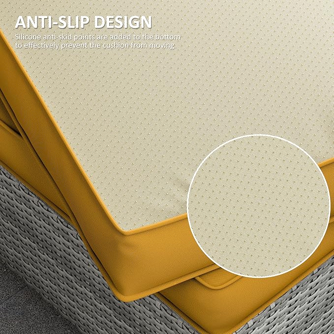 14 Pcs Outdoor Cushion Covers Patio Cushion Slipcovers Replacement Splash Proof with Zipper for Outdoor Furniture, Patio Sofa Couch 3 Sizes, Covers Only