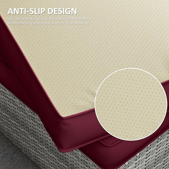 14 Pcs Outdoor Cushion Covers Patio Cushion Slipcovers Replacement Splash Proof with Zipper for Outdoor Furniture, Patio Sofa Couch 3 Sizes, Covers Only