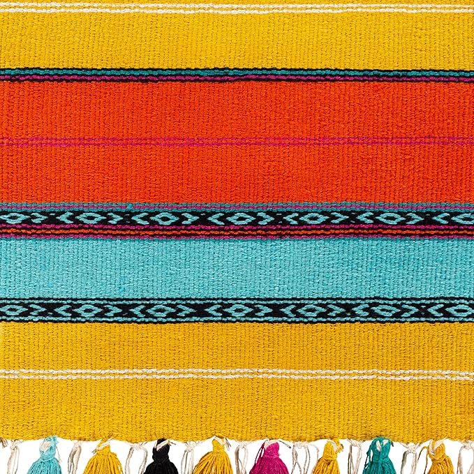 Mark&Day Wall Hanging, Westendorf Global Farmhouse Bright Yellow Tapestry Wall Hanging for Living Room, Bedroom, Office or Kitchen (36"H x 18"W)