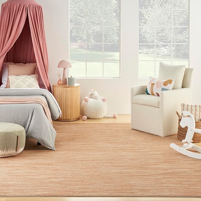 Nourison Home Essentials Indoor/Outdoor Rust 7' x 10' Area Rug, Easy Cleaning, Non Shedding, Bed Room, Living Room, Dining Room, Backyard, Deck, Patio (7x10)