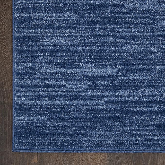 Nourison Home Essentials 8' x 10' Navy Blue Fabric Outdoor Area Rug (8' x 10')