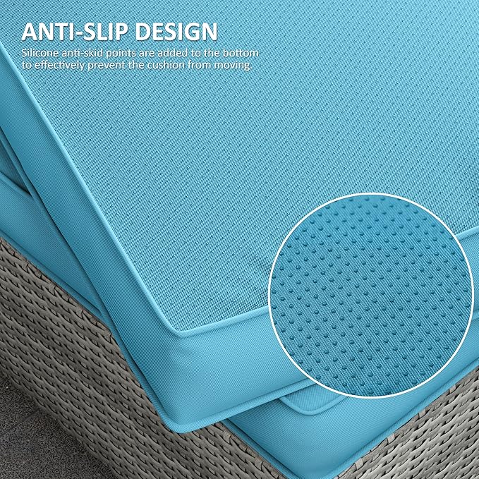 14 Pcs Outdoor Cushion Covers Patio Cushion Slipcovers Replacement Splash Proof with Zipper for Outdoor Furniture, Patio Sofa Couch 3 Sizes, Covers Only