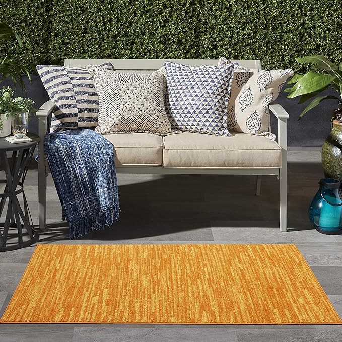 Nourison Home Essentials 3' x 5' Sunburst Outdoor Indoor/Outdoor Rug