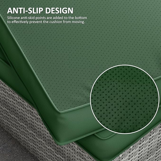 14 Pcs Outdoor Cushion Covers Patio Cushion Slipcovers Replacement Splash Proof with Zipper for Outdoor Furniture, Patio Sofa Couch 3 Sizes, Covers Only