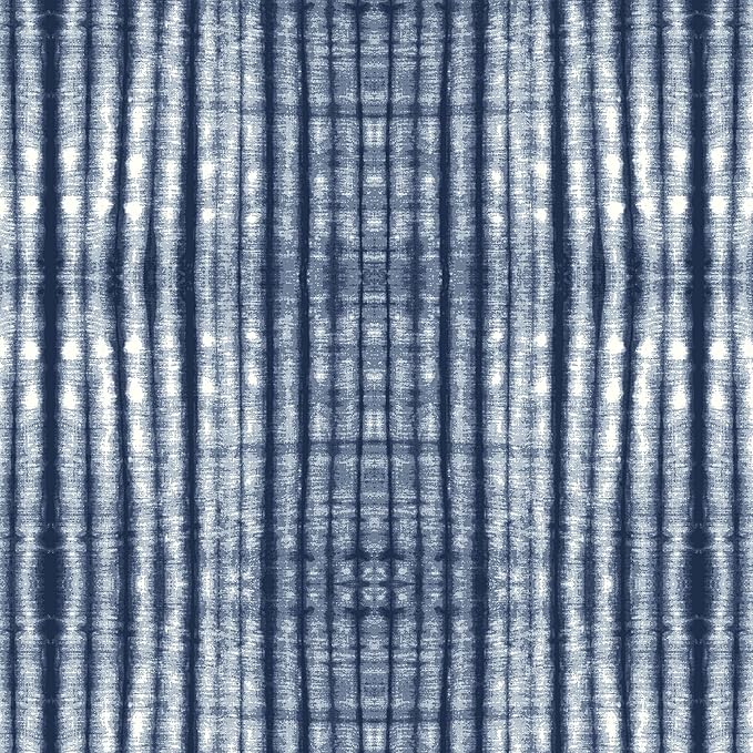 Arden Outdoor Deep Seat Cushion Set, 24 in x 24 in, Weather-Proof, Rain-Proof, Fade Resistant Patio Cushion for Chair, Sofa, and Couch Blue Shibori Stripe