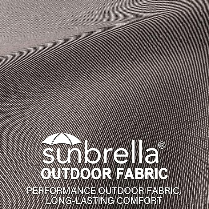 UIXE Outdoor Deep Seat Cushion Set with Slipcovers, Patio Furniture Cushions & Back Pad, Water-Resistant Outdoor Cushion Covers Backyard Sectional Sofa Cushions for Bistro Chair - Coffee
