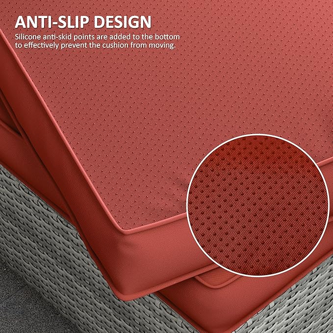 14 Pcs Outdoor Cushion Covers Patio Cushion Slipcovers Replacement Splash Proof with Zipper for Outdoor Furniture, Patio Sofa Couch 3 Sizes, Covers Only